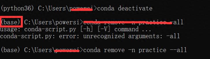 删除虚拟环境的命令讲解(conda怎么删除虚拟环境)