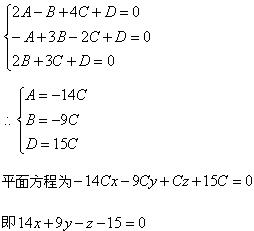 法平面方程怎么求(平面的方程介绍)