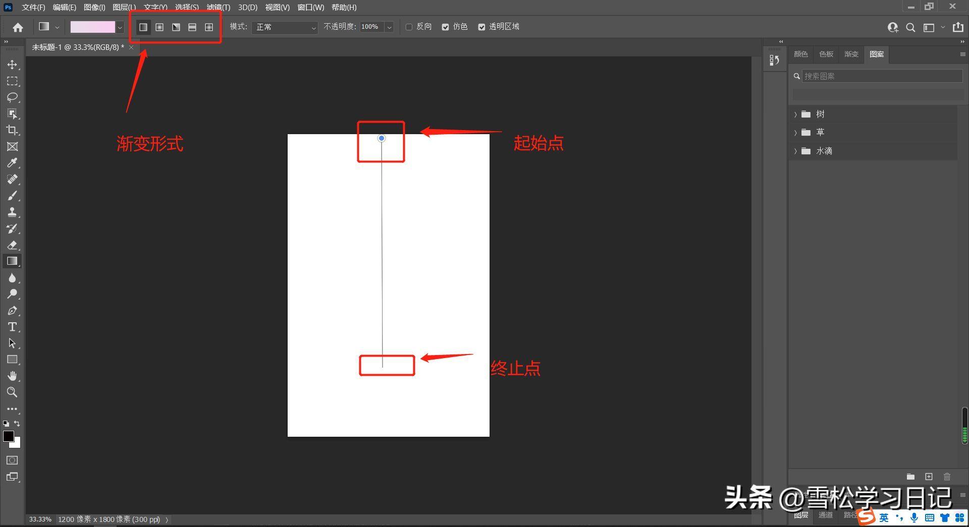 照片渐变色背景怎么弄 ps渐变透明效果怎么做