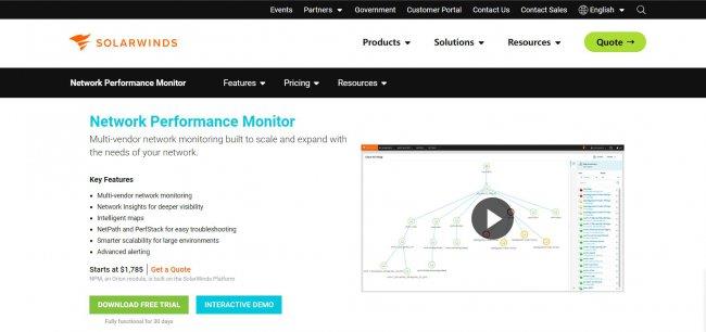 网络监控工具SolarWindsNetworkPerformanceMonitor