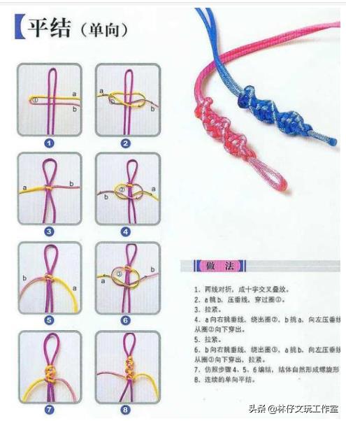手串的穿法和打结方法(各种手串打结方法图解)