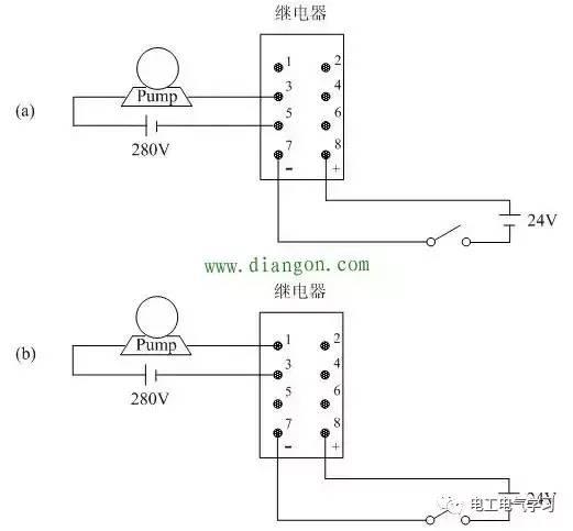 220v小型继电器接线图分享(继电器怎么接线图)