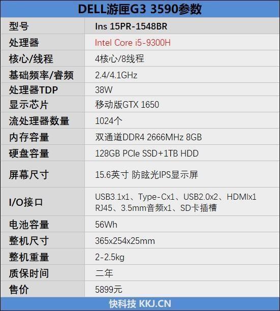 戴尔G3153590配置参数(性价比高的游戏本电脑推荐)