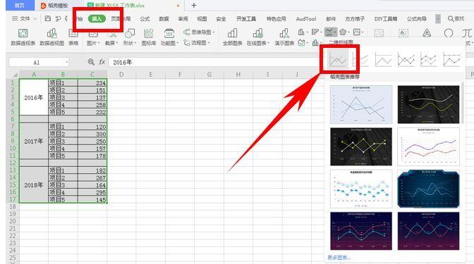 趋势图的制作方法(曲线图在excel里怎么做)