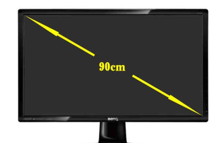 电脑显示器尺寸对照表厘米(电脑显示器尺寸怎么测量计算)
