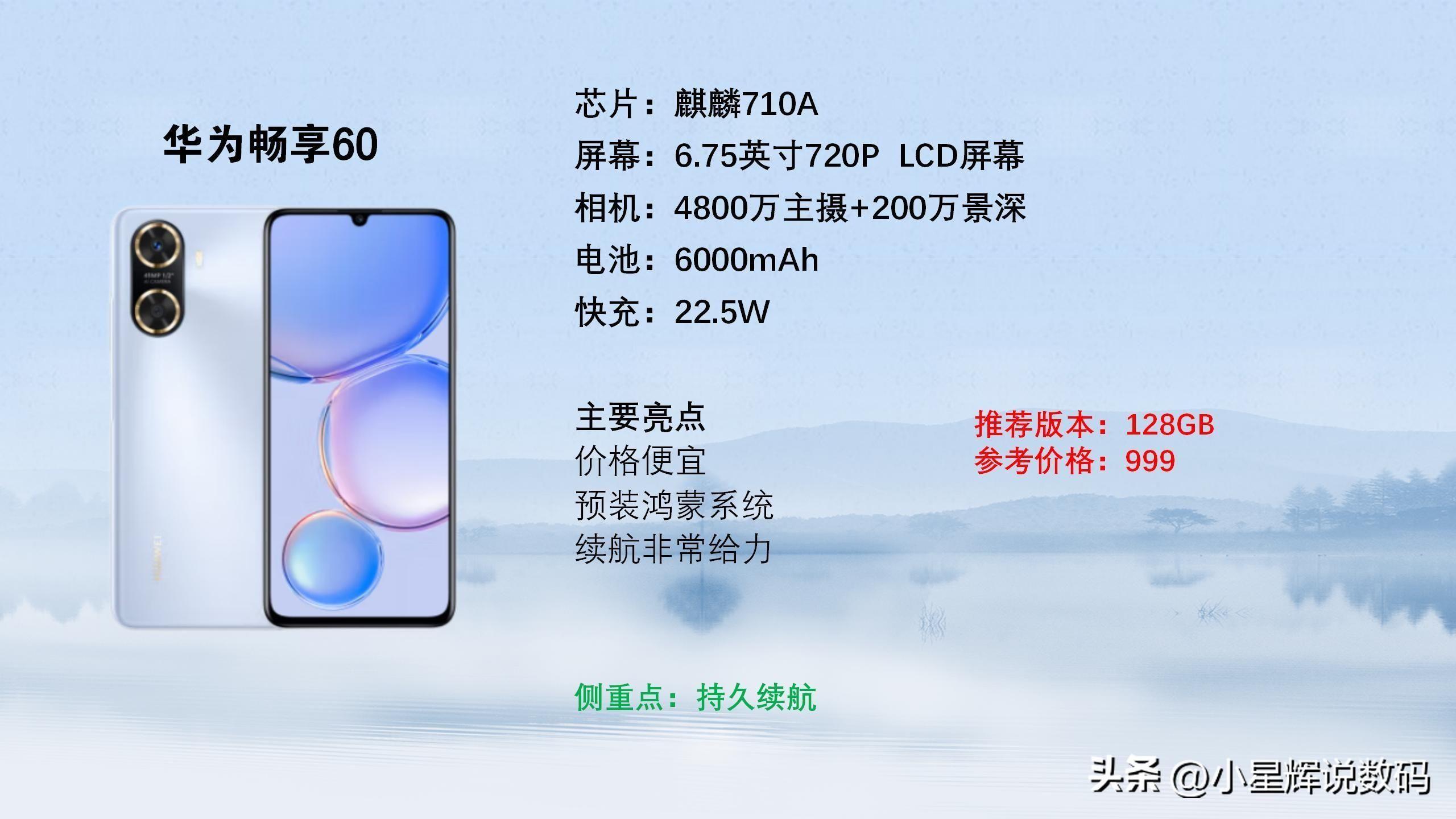 HUAWEIMate60Pro参数配置表(2023建议买华为哪款手机好)