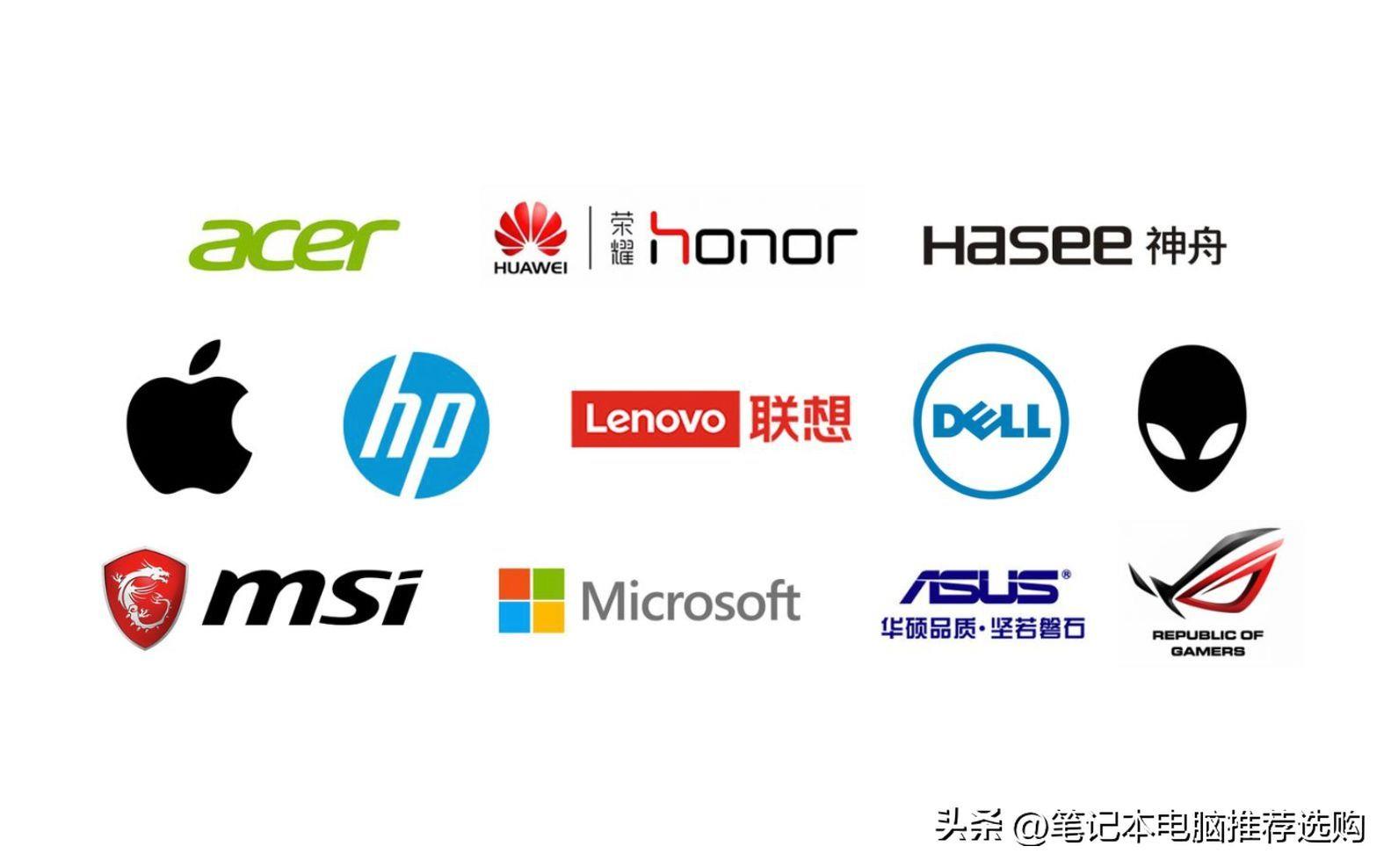 全球十大笔记本电脑品牌排名(全球笔记本销量排行榜)
