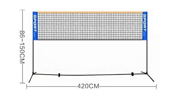 羽毛球网架标准尺寸高度介绍(羽毛球网架标准多高多宽)