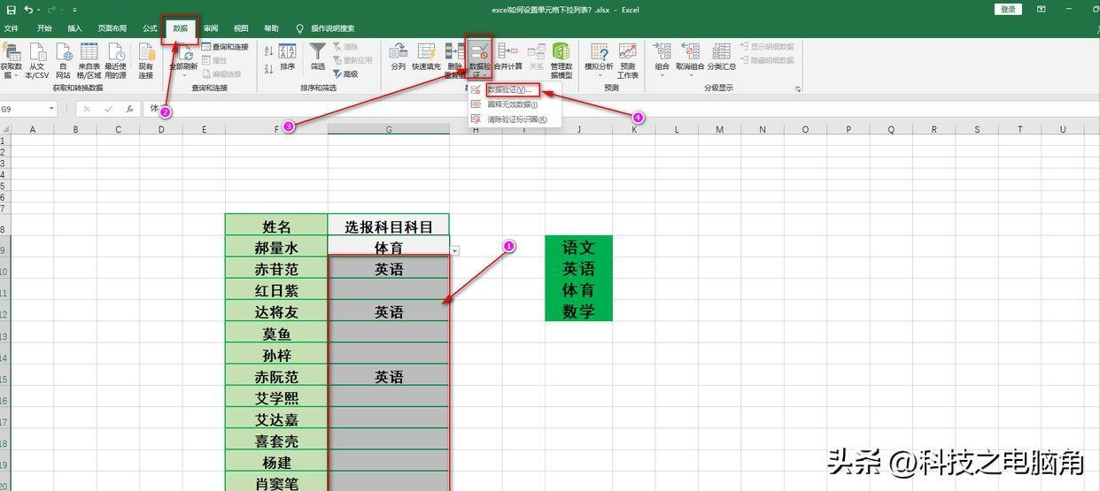 列表框怎么显示(办公软件excel表格入门教学)