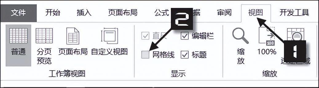 表格之外不显示网格线的原因(excel如何不显示网格线条)