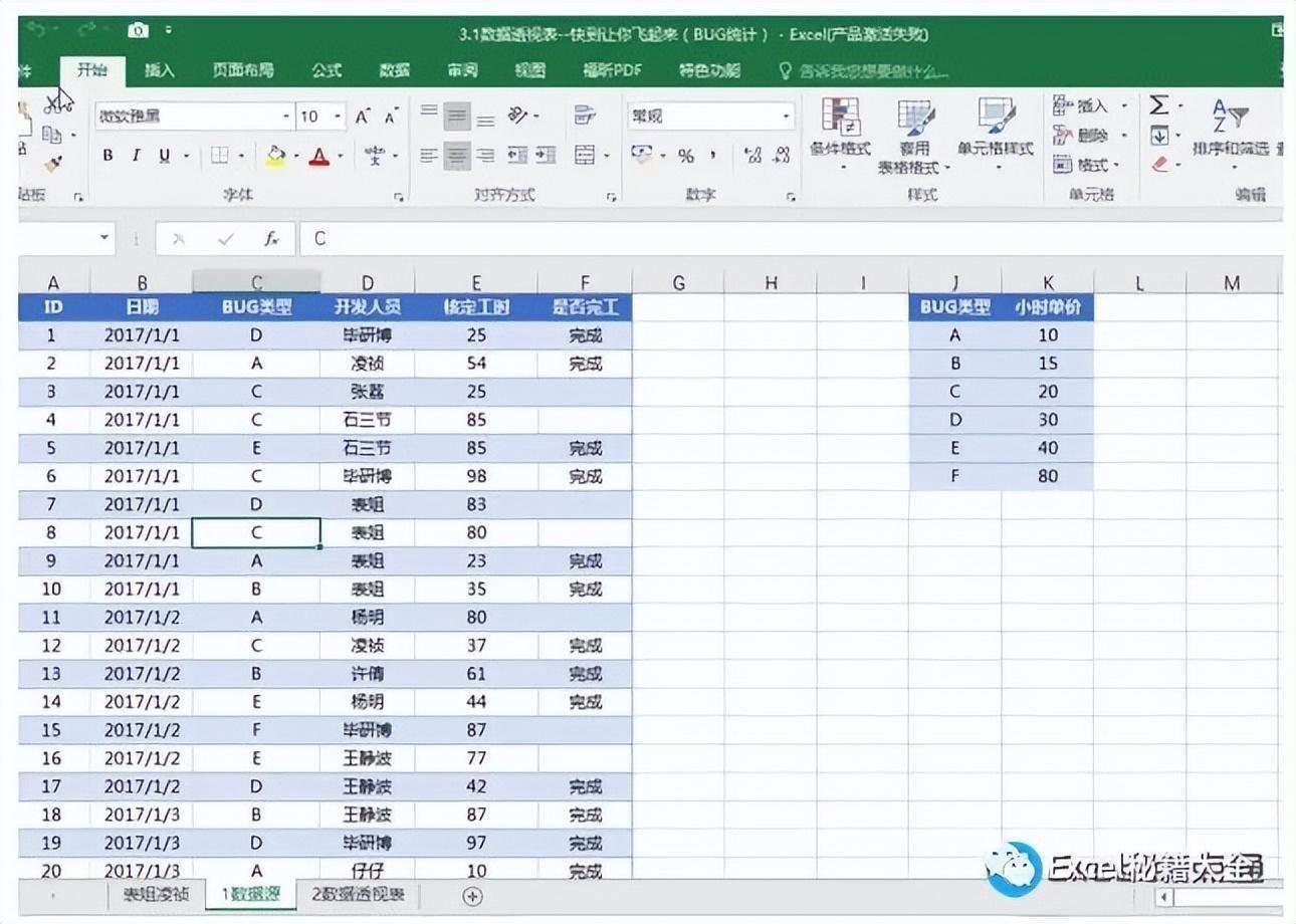 Excel如何生成数据透视表 数据透视表实例教程