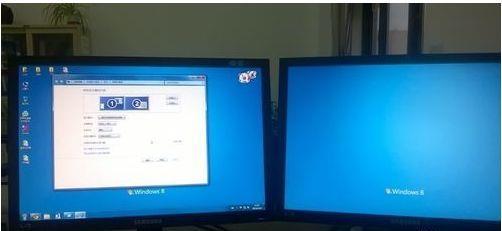 一台电脑两个显示器独立工作怎么设置(电脑一拖二显示器怎么接线)