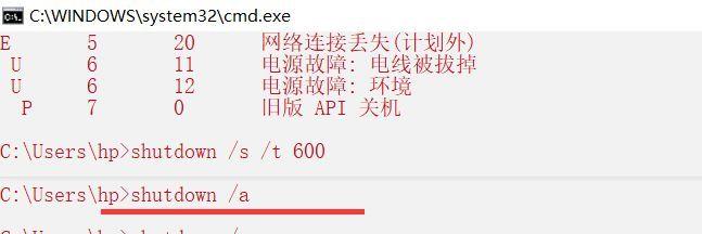 windows怎么用cmd关机 shutdown命令的含义