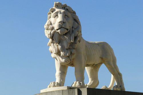 门口雕像公狮子和母狮子的区别，代表什么象征意义