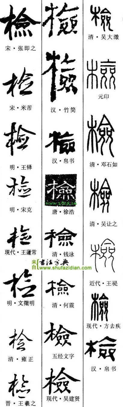 检字表怎么查部首,检的结构和释义