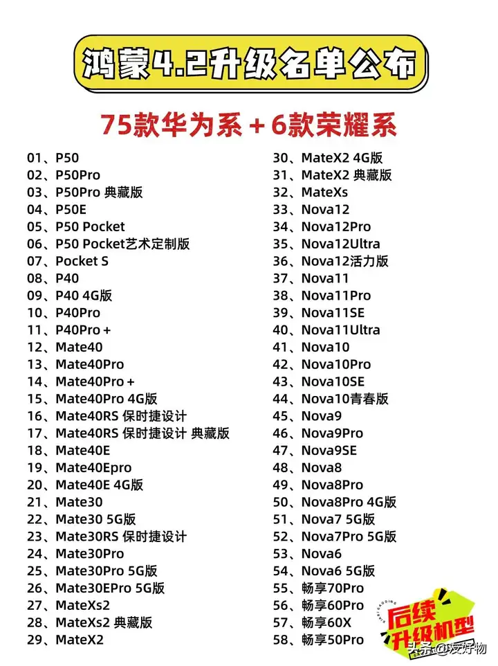 荣耀可以升级鸿蒙4.2系统吗？鸿蒙系统支持手机型号名单