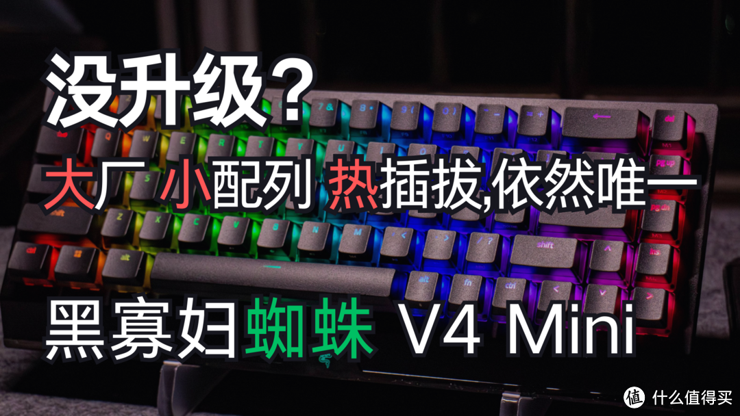 没升级?小配列 热插拔,依然唯一 ——雷蛇 黑寡妇蜘蛛V4Mini-趣考网