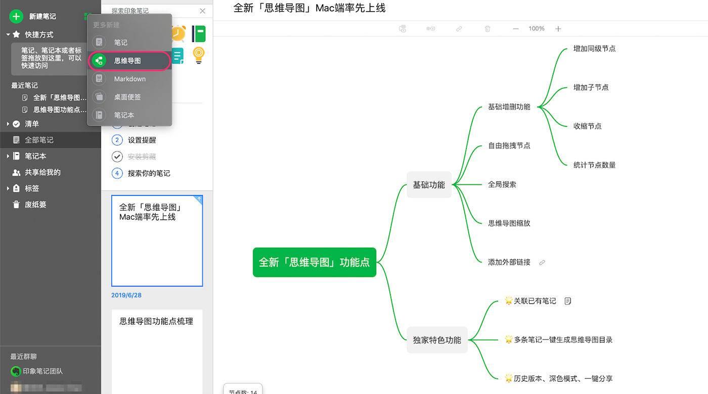 印象笔记思维导图使用教程（电脑制作思维导图软件推荐）-趣考网