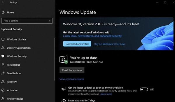 能升级了吗！微软偷偷让步：让更多Windows10用户升级Win1123H2