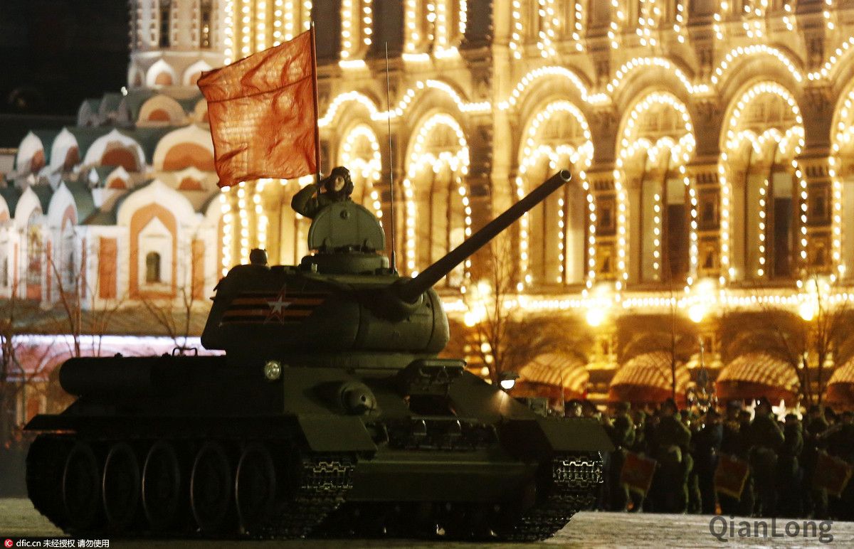俄罗斯举行胜利日红场阅兵,俄罗斯纪念卫国战争胜利79周年阅兵总彩排
