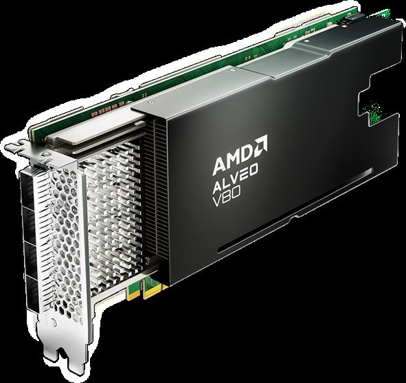零售价近70000元！AMD宣布量产AlveoV80计算加速卡：板载32GB内存
