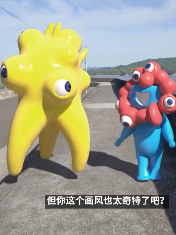 日本诡异吉祥物组CP：看着更阴间了！