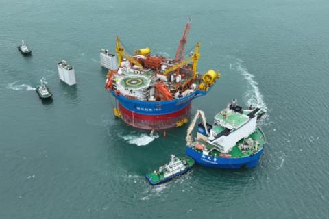 “海葵一号”即将完成海上安装：最大储油量达6万吨