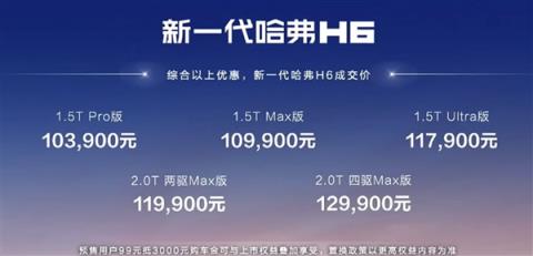 国产SUV销量王者！全新一代哈弗H6上市：10.39万起-趣考网