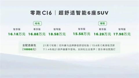 15.58万起！零跑6座SUV开卖网友：把增程价格打下来了-趣考网