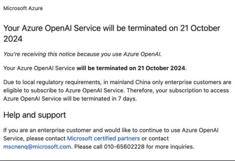 微软突然关停AzureOpenAI个人服务！国内唯一合规渠道没了-趣考网