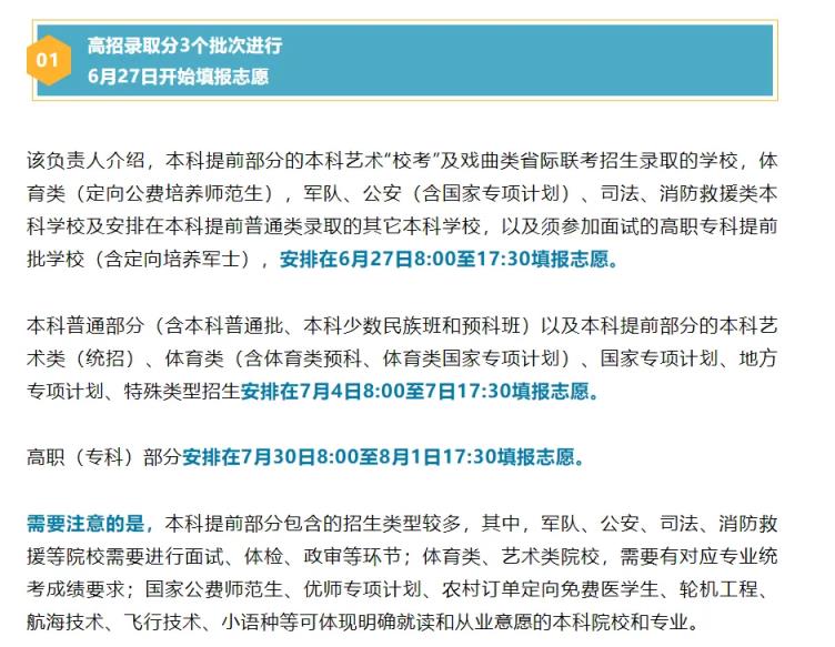 2024全国高考志愿填报+录取时间一览表（含提前批、本科、专科）(图31)
