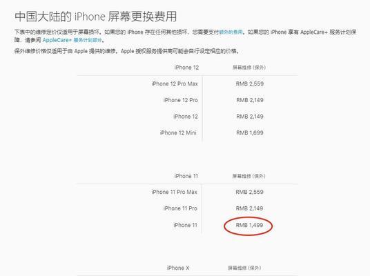 苹果12换屏幕需要多少钱？官网维修费用是多少？