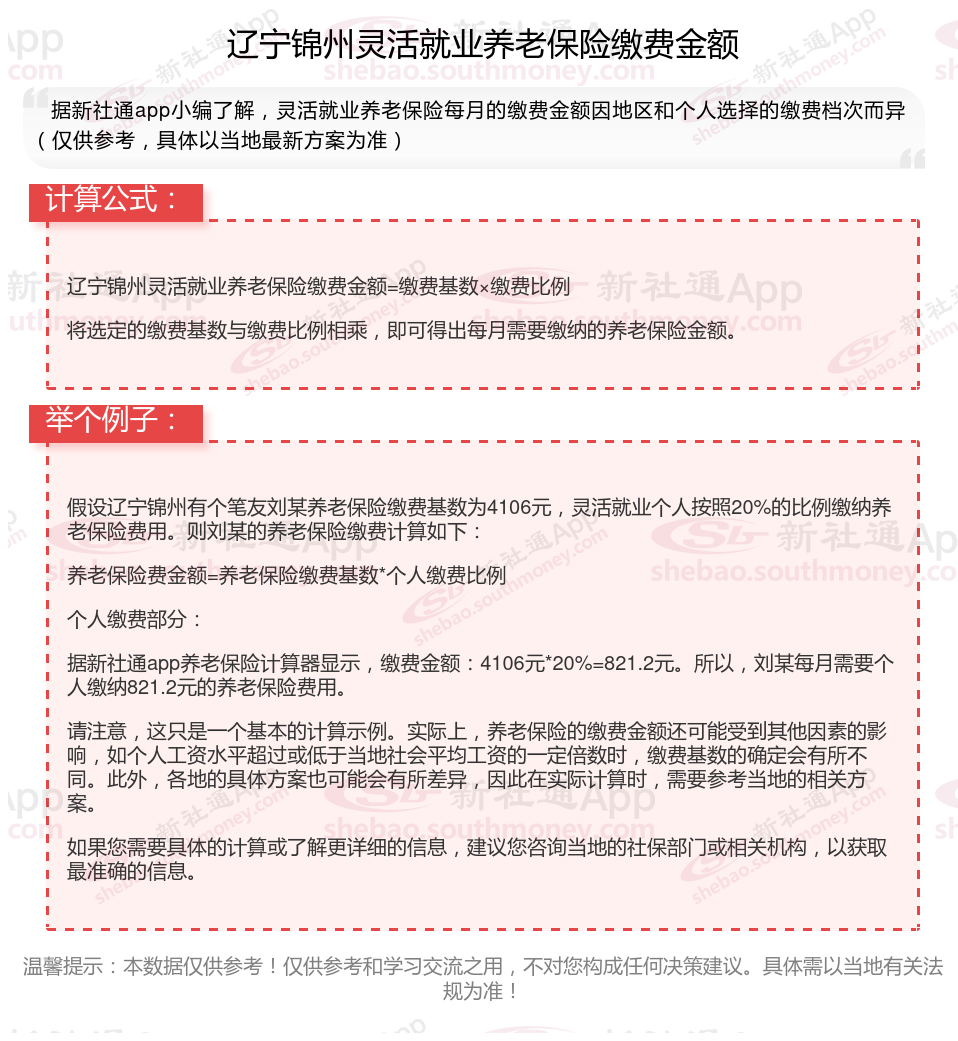 辽宁锦州灵活就业养老保险2024-2025年缴费标准 灵活就业人员保险一个月交多少钱？-趣考网