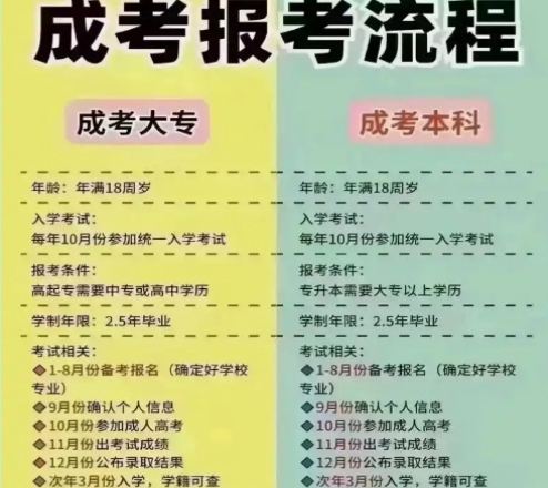 成人教育报考条件？成人教育的报名流程和注意事项-图2