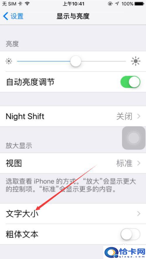 苹果手机字的大小怎么弄