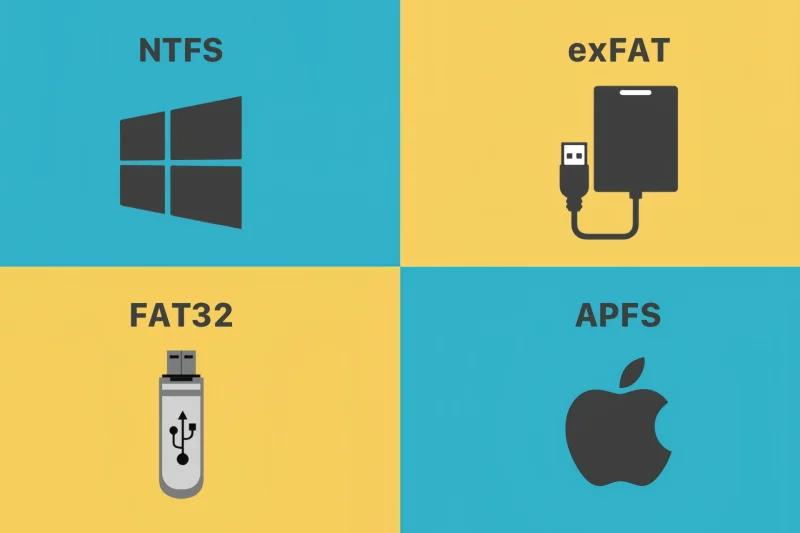 格式化该选NTFS、exFAT还是APFS-趣考网