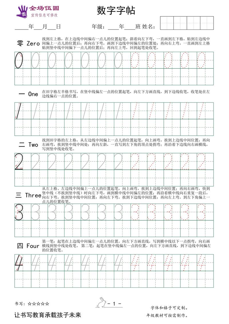 小学生数学描字本如何正确书写？步骤详解与示范-趣考网