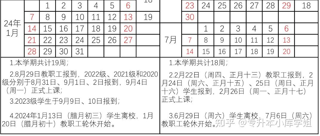 40所河南专升本院校2024年暑假安排及开学时间汇总(图6)