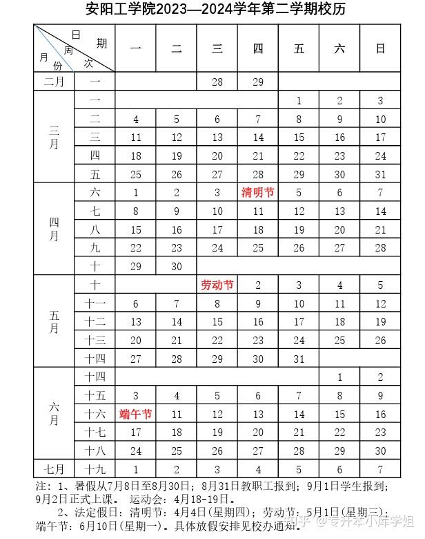40所河南专升本院校2024年暑假安排及开学时间汇总(图16)