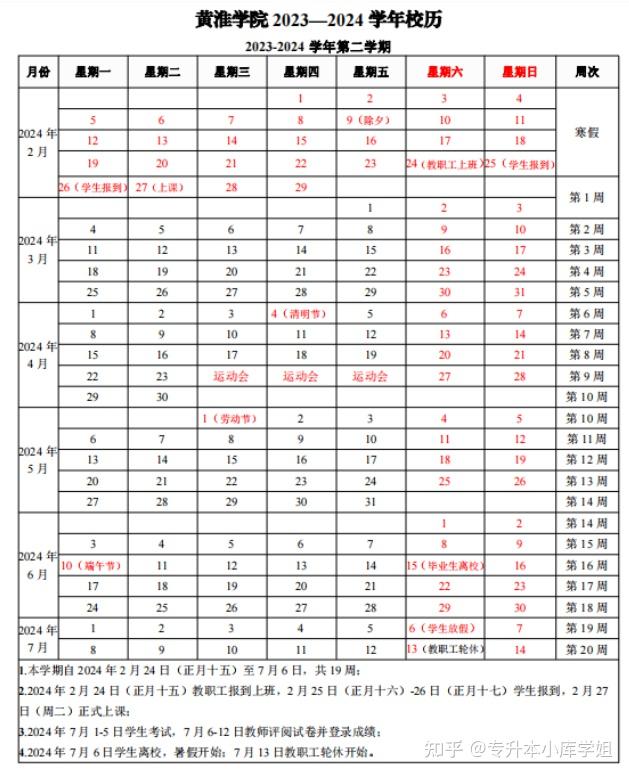 40所河南专升本院校2024年暑假安排及开学时间汇总(图18)
