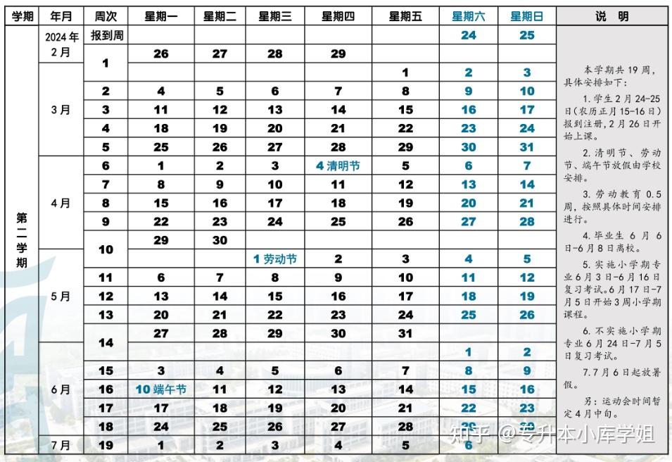40所河南专升本院校2024年暑假安排及开学时间汇总(图30)