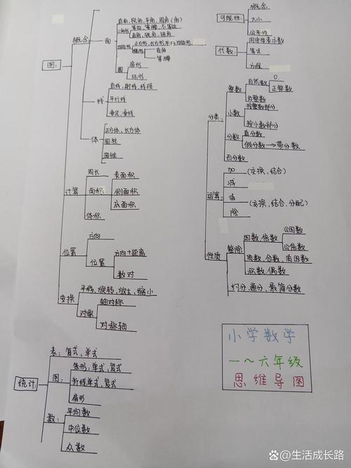 小学数学全部知识思维导图怎么画？简单步骤指南-趣考网
