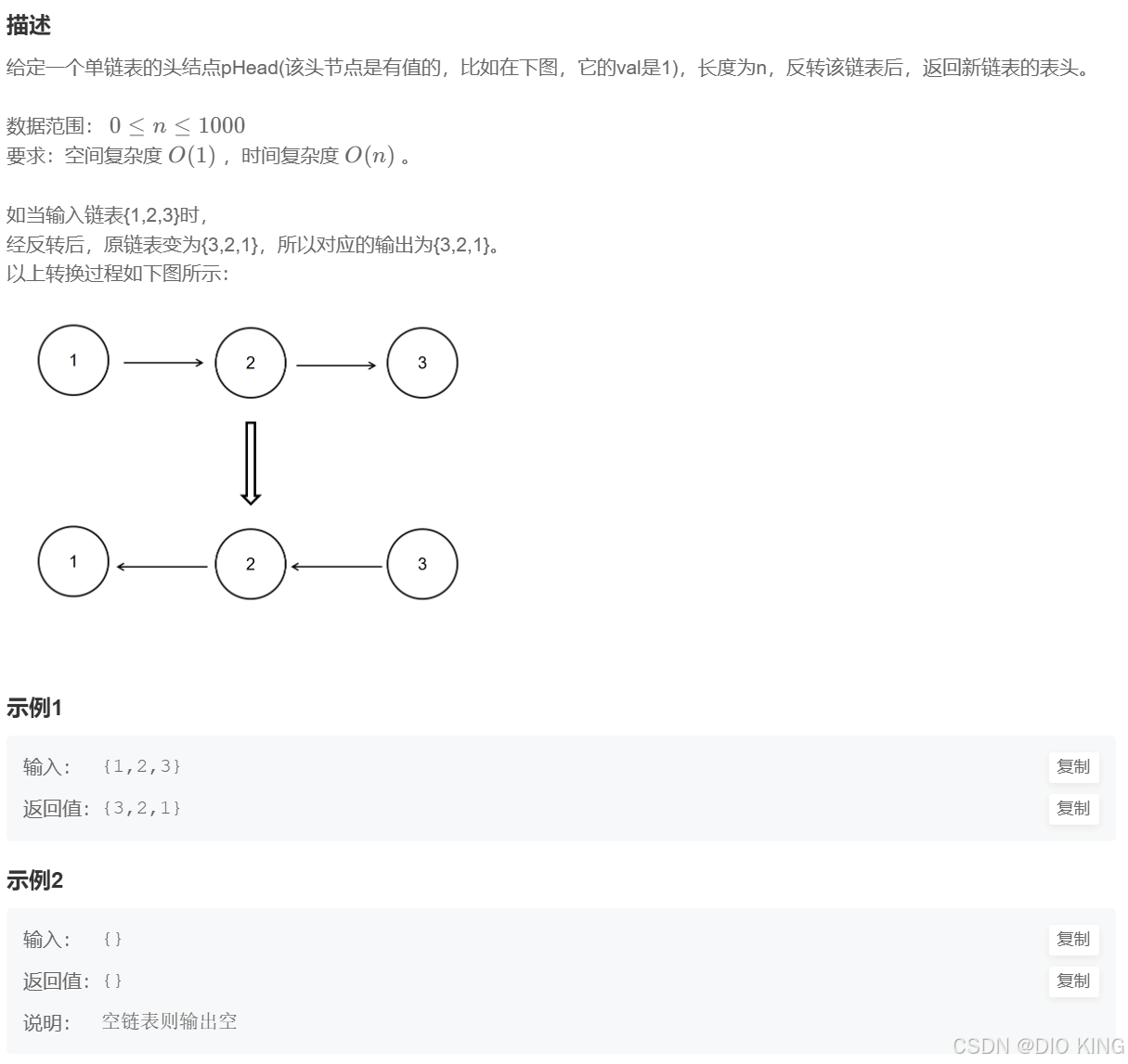 java反转链表的多种解决方法举例详解
