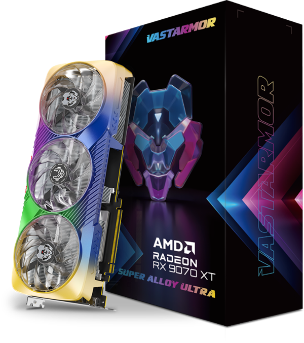 中国玩家专属！瀚铠推出RX 9070 XT超合金ULTRA：大胆配色绝了-图4