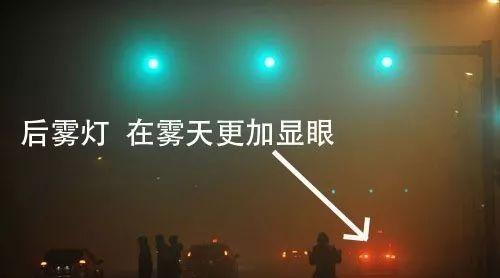前雾灯和后雾灯标志图解,如何正确使用?