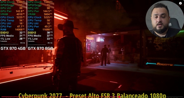 11年前的GTX 970升到8GB显存游戏实测：比原版快了40%！-图4