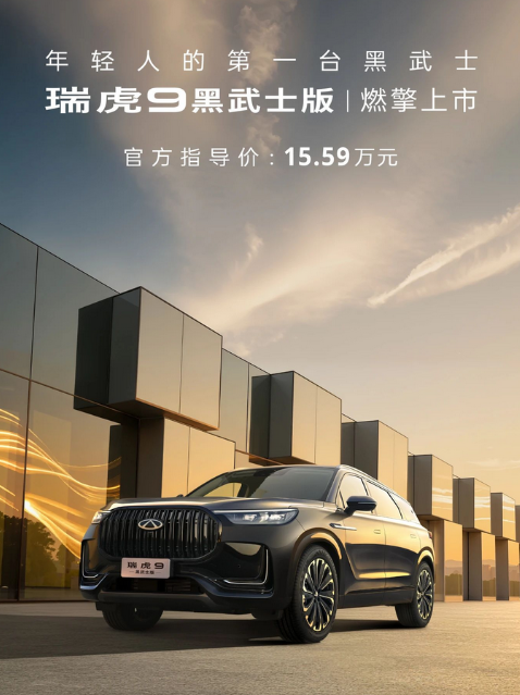 搭载2.0TGDI发动机！奇瑞瑞虎9黑武士版上市：售价15.59万元-图1