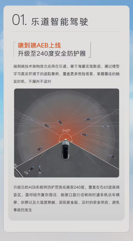 端到端AEB正式上线！蔚来乐道Coconut椰子1.2.0版本开启推送-图2