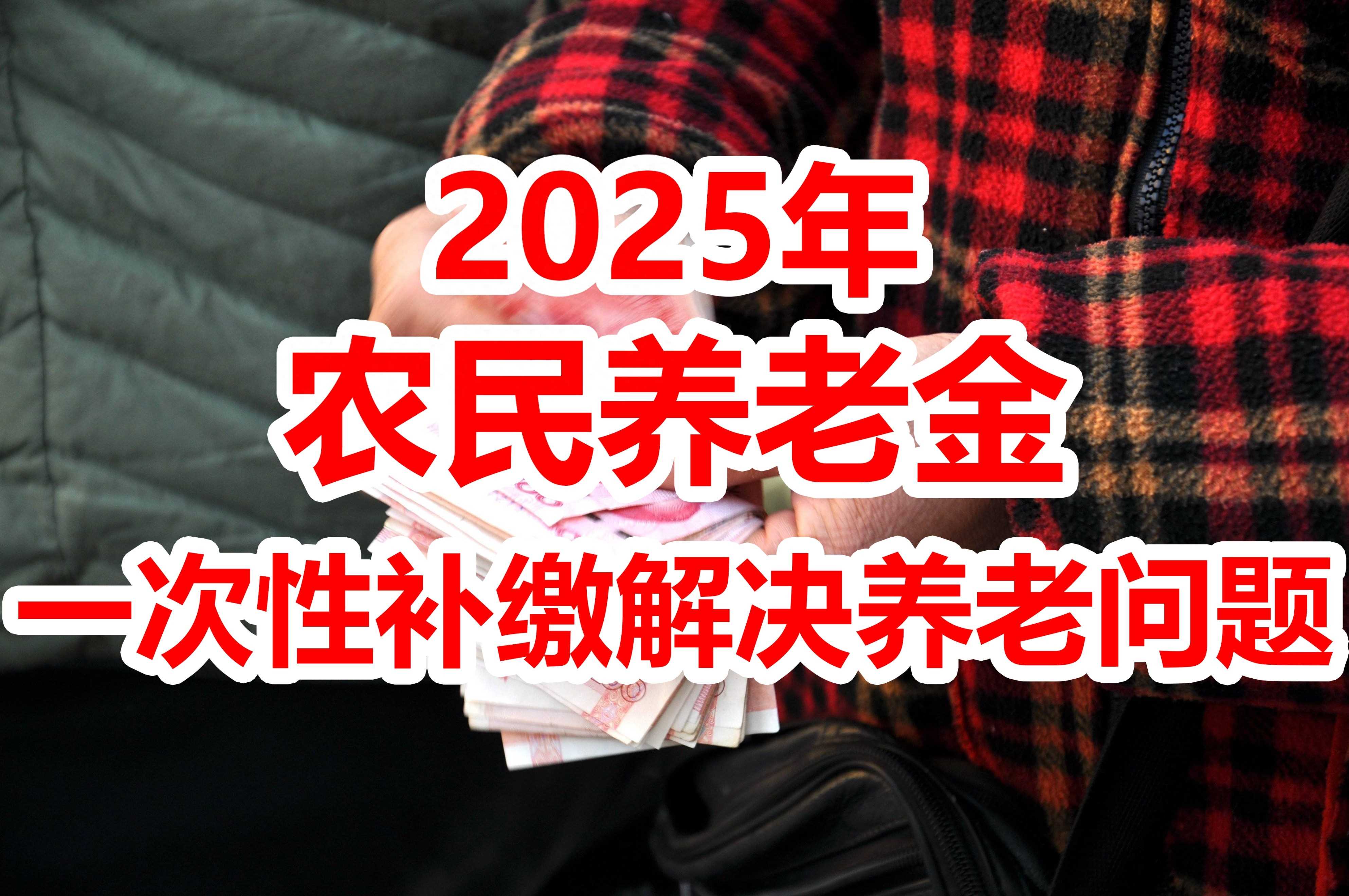 2025年农民养老最新政策，一次性补缴解决养老问题