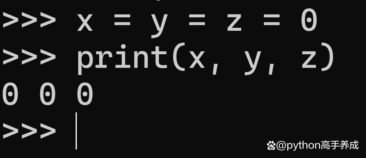 python中的赋值方法